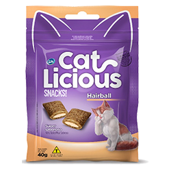 SNACK CAT LICIOUS HAIRBALL 40 GR